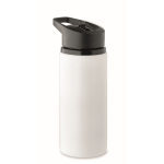 Recycled stainless steel bottle with spout and handle, 500 ml white colour second view