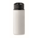Recycled stainless steel bottle with spout and handle, 500 ml white colour fifth view