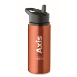 Recycled stainless steel bottle with spout and handle, 500 ml main view