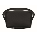 RPET cooler bag with cork detail at the base, 5L black colour fourth view