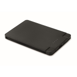 Magnetic power bank with built-in cables, 2,500 mAh black colour second view