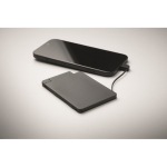 Magnetic power bank with built-in cables, 2,500 mAh black colour fourth photographic view