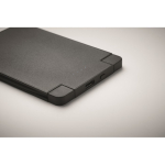Magnetic power bank with built-in cables, 2,500 mAh black colour fifth photographic view