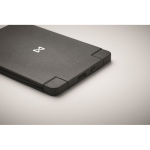 Magnetic power bank with built-in cables, 2,500 mAh black colour main view