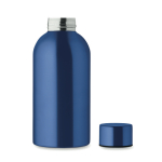 Monochrome leak-proof recycled stainless steel bottle, 500 ml blue colour