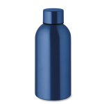 Monochrome leak-proof recycled stainless steel bottle, 500 ml blue colour