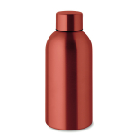 Monochrome leak-proof recycled stainless steel bottle, 500 ml red colour