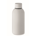 Monochrome leak-proof recycled stainless steel bottle, 500 ml white colour