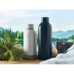 Monochrome leak-proof recycled stainless steel bottle, 500 ml white colour ambient view