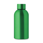 Monochrome leak-proof recycled stainless steel bottle, 500 ml green colour