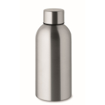 Monochrome leak-proof recycled stainless steel bottle, 500 ml matt silver colour