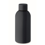 Monochrome leak-proof recycled stainless steel bottle, 500 ml navy-blue colour