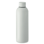 Drip-proof recycled stainless steel bottle 750 ml white colour