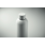 Drip-proof recycled stainless steel bottle 750 ml white colour
