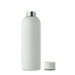 Drip-proof recycled stainless steel bottle 750 ml white colour