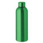Drip-proof recycled stainless steel bottle 750 ml green colour