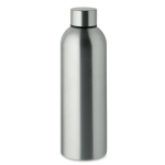 Drip-proof recycled stainless steel bottle 750 ml matt silver colour