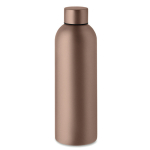 Drip-proof recycled stainless steel bottle 750 ml camel colour