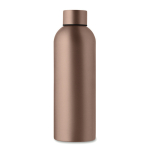 Drip-proof recycled stainless steel bottle 750 ml camel colour