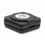 3-in-1 foldable magnetic ABS charger, also serves as a stand black colour fourth main view