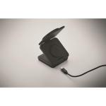 3-in-1 foldable magnetic ABS charger, also serves as a stand black colour sixth photographic view