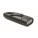 Rechargeable lantern via solar panel and dynamo hand crank black colour