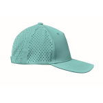 Polyester cap with ventilation holes and water-repellent finish sixth view
