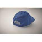 Polyester cap with ventilation holes and water-repellent finish third photographic view