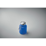 Foldable silicone bottle with carabiner 500ml royal blue colour sixth view