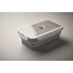 Foldable silicone lunchbox in assorted colours, 1200 ml dark grey colour third photographic view