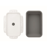 Foldable silicone lunchbox in assorted colours, 1200 ml dark grey colour sixth view