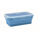 Foldable silicone lunchbox in assorted colours, 1200 ml light blue colour