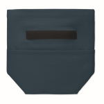 Personal cooler bag with roll-top closure and carry handle blue colour seventh view