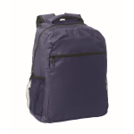Laptop backpack with front and side pockets, 15” blue colour