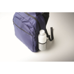 Laptop backpack with front and side pockets, 15” blue colour fourth photographic view