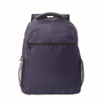 Laptop backpack with front and side pockets, 15” blue colour sixth view