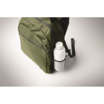 Laptop backpack with front and side pockets, 15” military green colour fourth photographic view