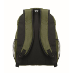 Laptop backpack with front and side pockets, 15” military green colour seventh view