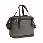 Canvas cooler bag with top opening, 40L dark grey colour