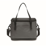 Canvas cooler bag with top opening, 40L dark grey colour third view