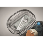 Canvas cooler bag with top opening, 40L dark grey colour fifth photographic view