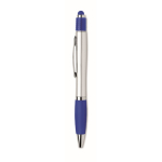 Pen with stress-relief top and blue ink royal blue colour