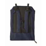 Roll-top backpack with reflective strap and waterproof closure, 15” blue colour ninth view