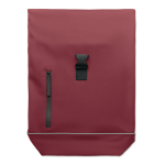 Roll-top backpack with reflective strap and waterproof closure, 15”