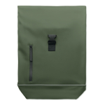 Roll-top backpack with reflective strap and waterproof closure, 15”