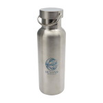 Recycled stainless steel bottle, ideal for water, 500 ml silver colour