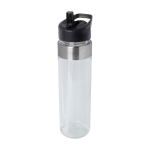 Tritan water bottle with flip spout, 650 ml transparent colour