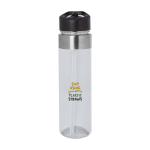 Tritan water bottle with flip spout, 650 ml transparent colour