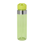 Tritan water bottle with flip spout, 650 ml lime colour