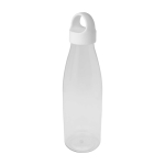 Recycled plastic water bottle with carry handle, 800 ml transparent colour second view